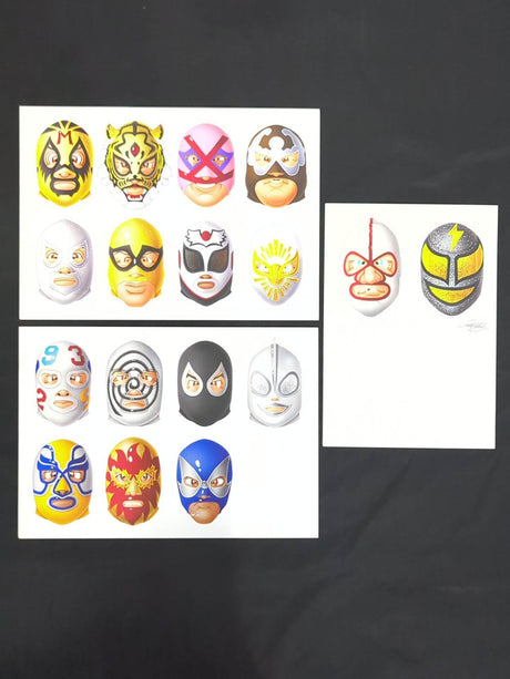 ★ Nagatoshi Sakai original art work ★ "Mask Encyclopedia" Super Legend Mask Man