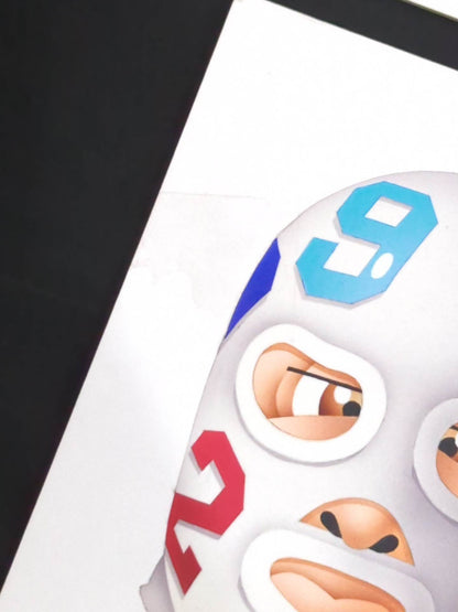 ★坂井永年氏 原画作品★「マスク大百科」スーパーレジェンドマスクマン