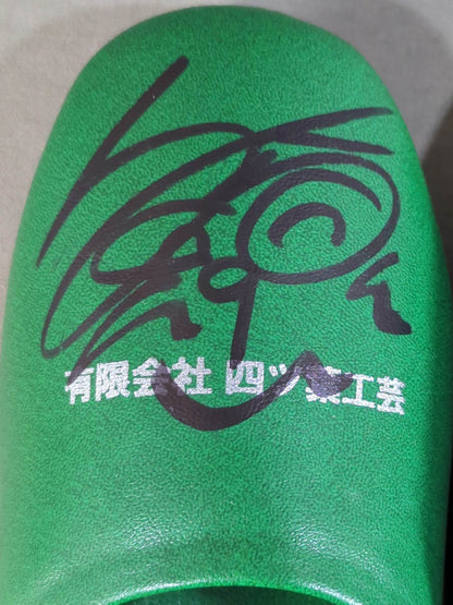 【Toshiyuki Sakuda  hand signed autograph 】 Big Japan Pro Wrestling  Slippers
