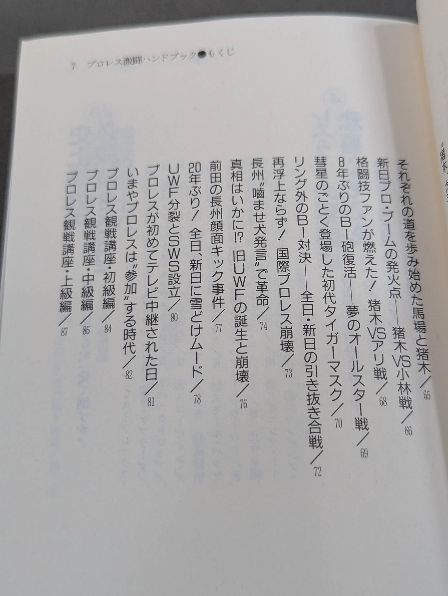 完全保存版 プロレス激闘ハンドブック 燃える男たちの全記録