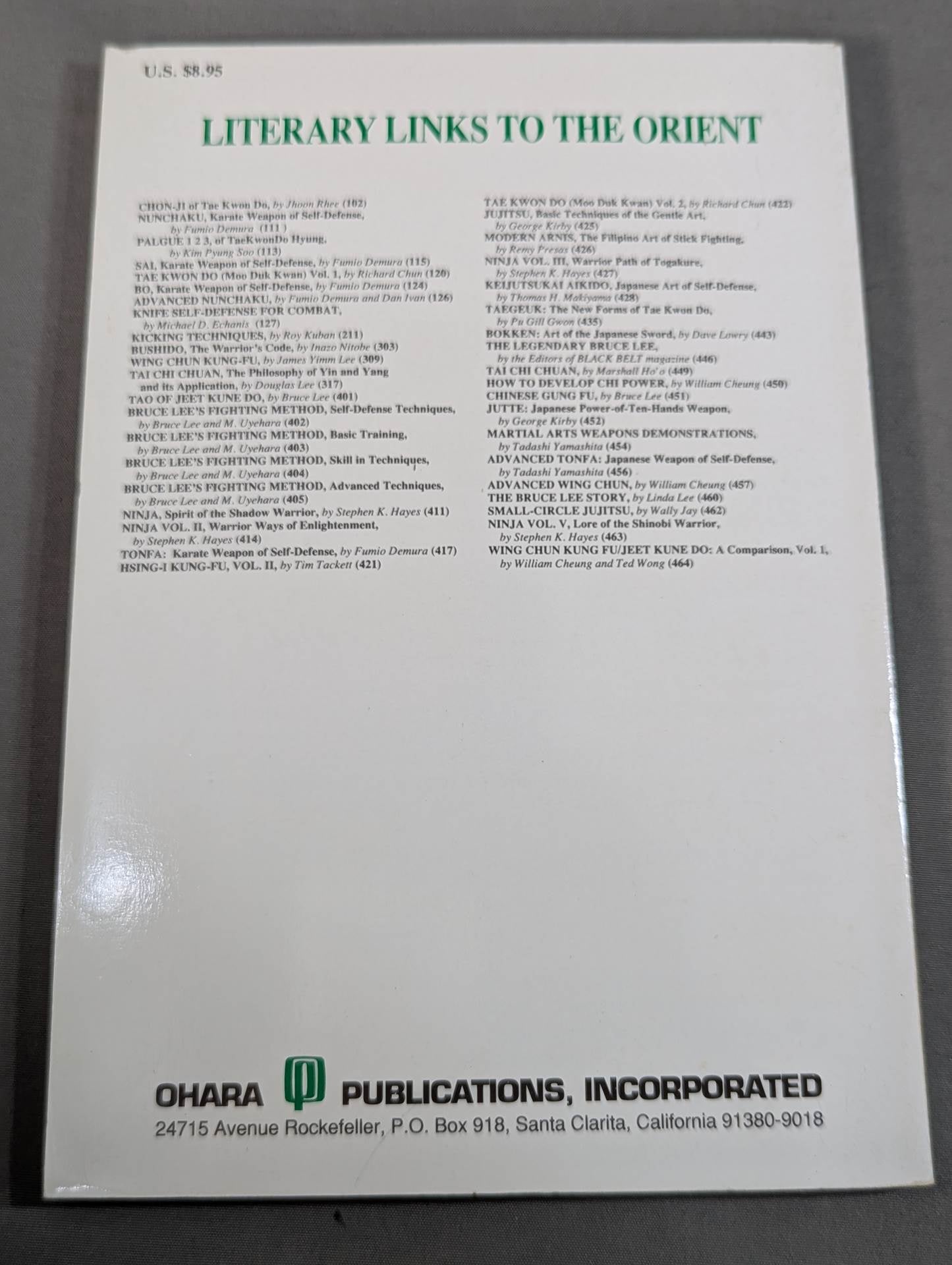 BRUCE LEE’S FIGHTING METHOD / SKILL IN TECHNIQUES