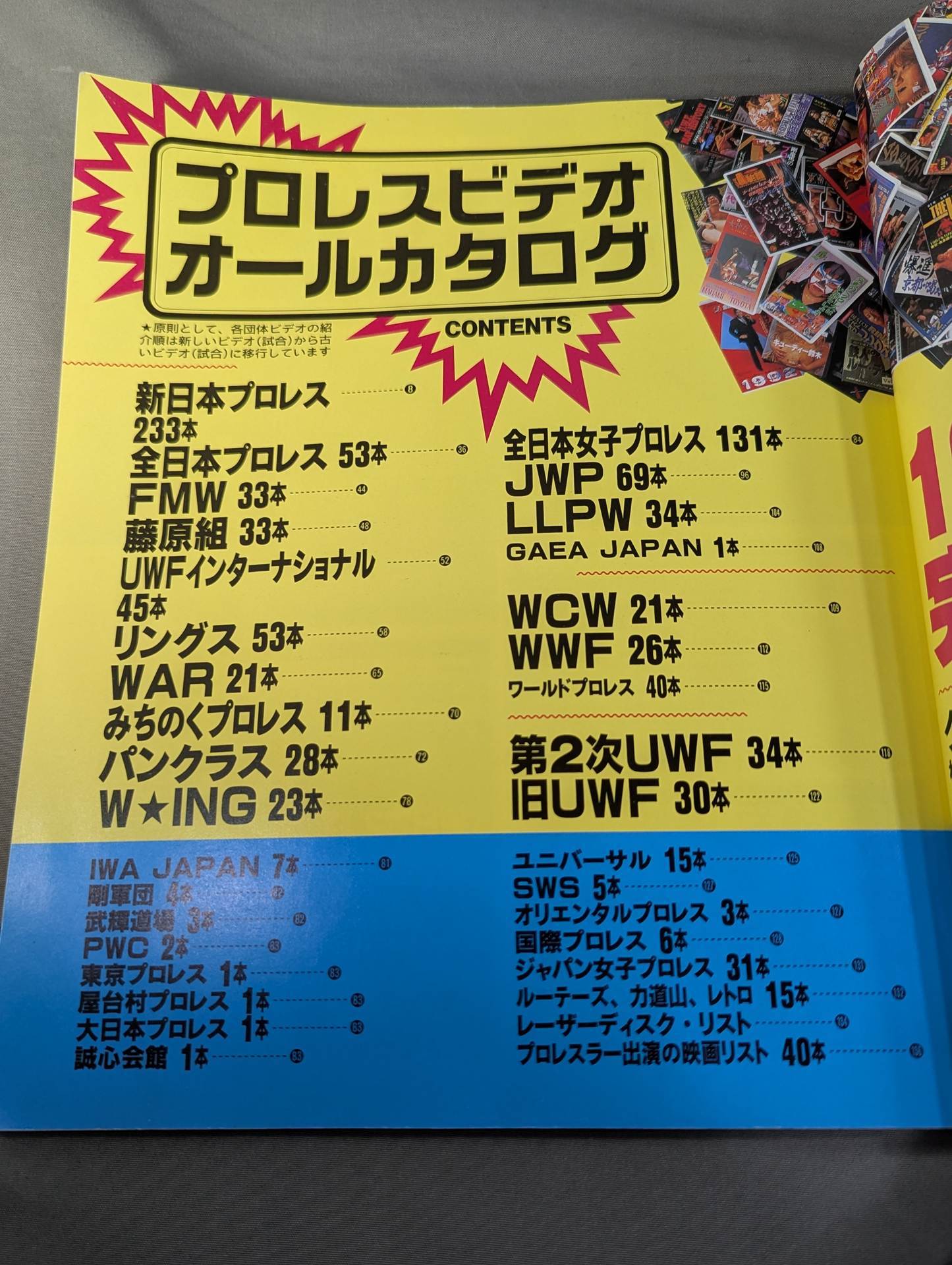 Pro Wrestling  Video All Catalog 1068 Complete Introduction