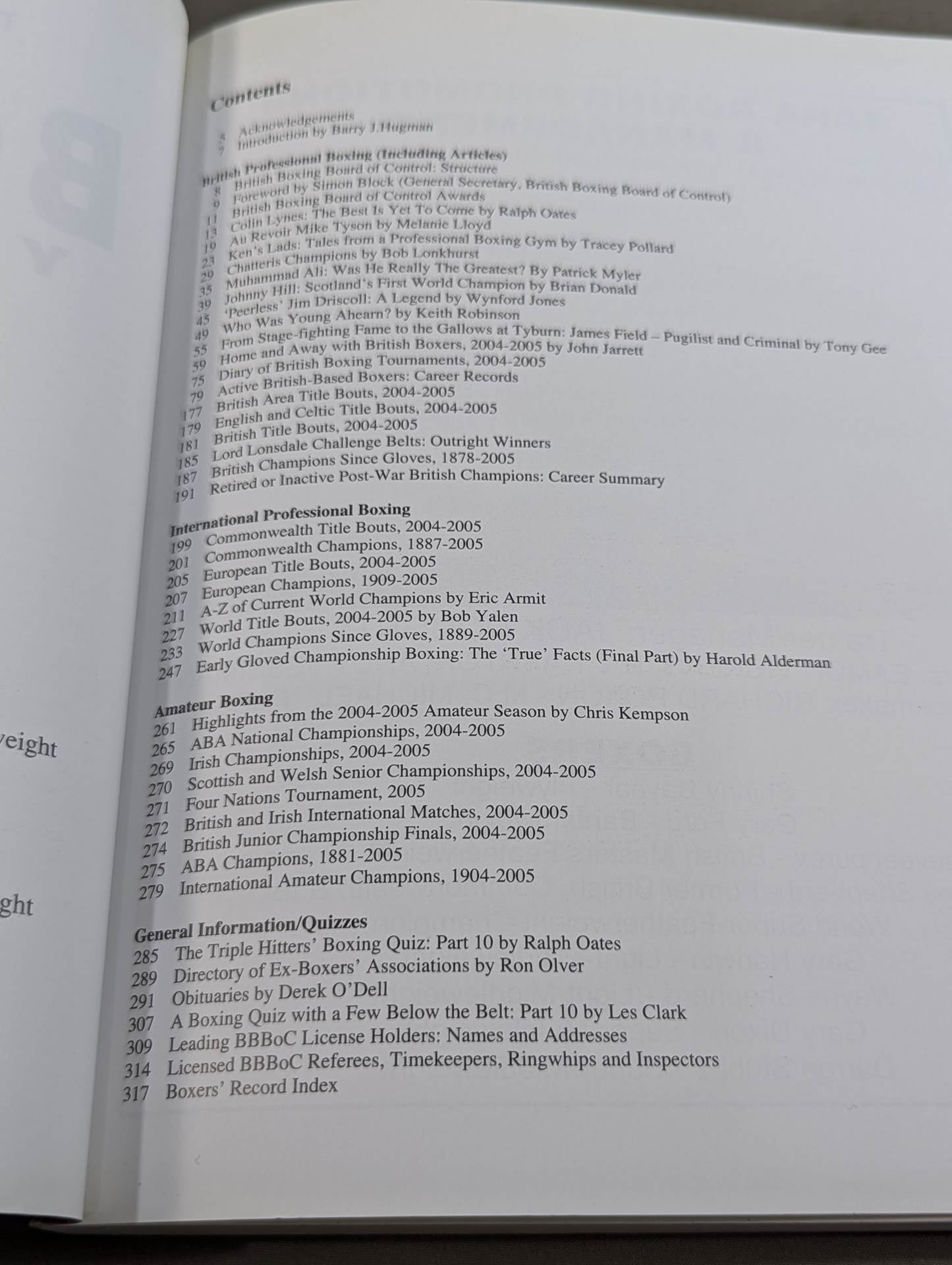 The British Boxing Board of Control Yearbook 2006