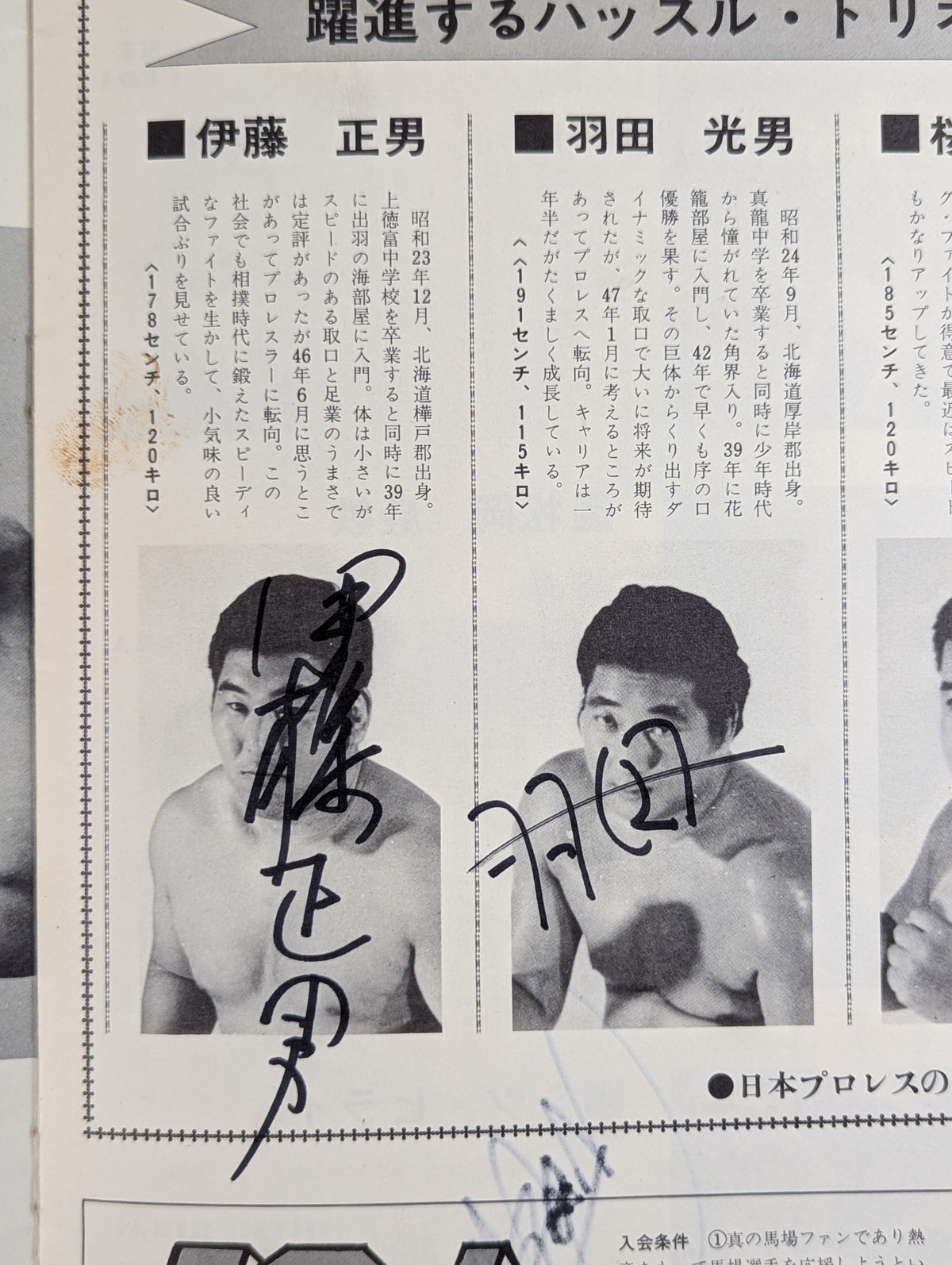 [4 fighters hand signed autograph ] 73rd Anniversary Giant Series