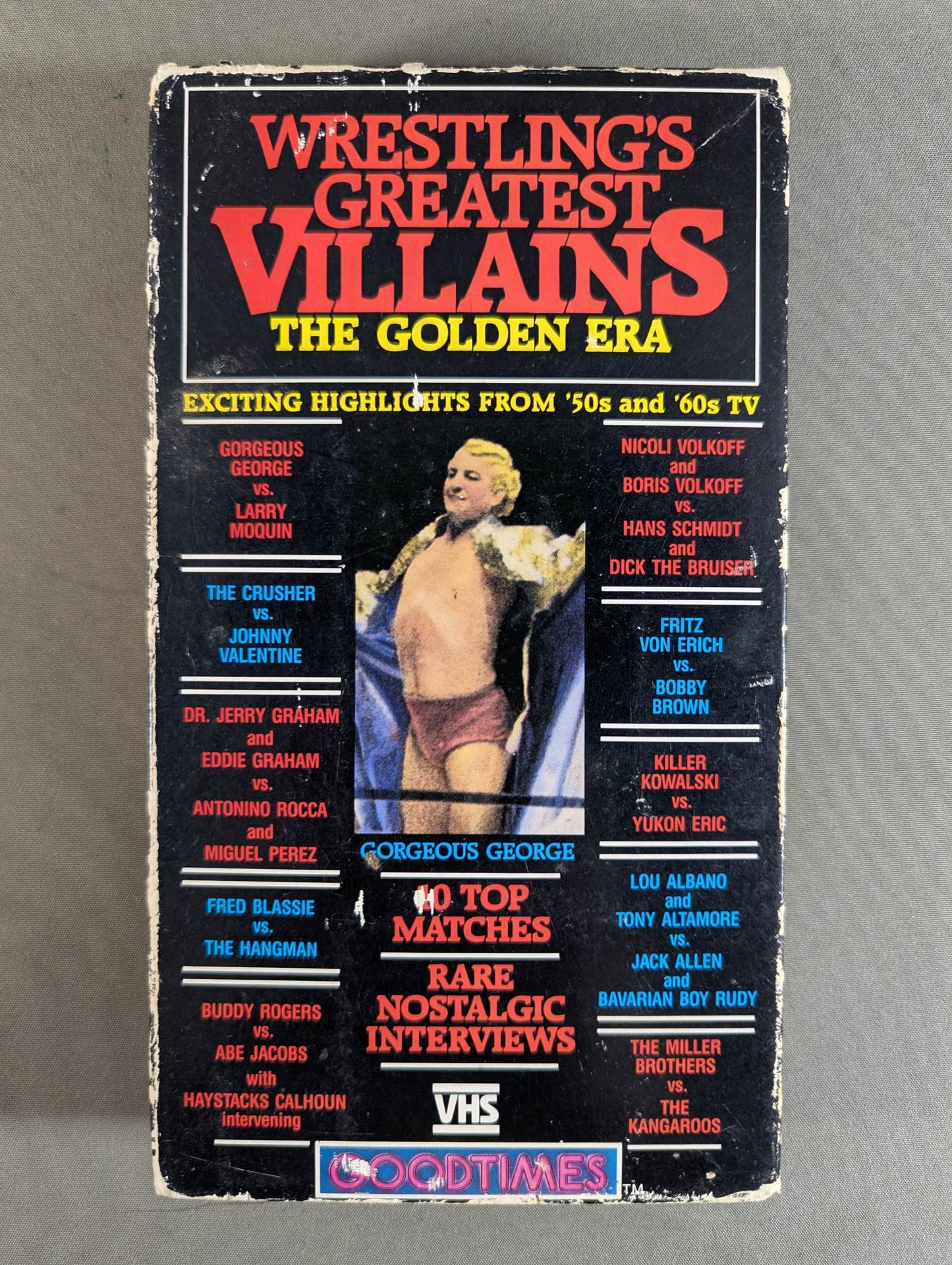 ★GORGEOUS GEORGE vs LARRY MOQUIN★ WRESTLING’S GREATEST VILLAINS THE GOLDEN ERA