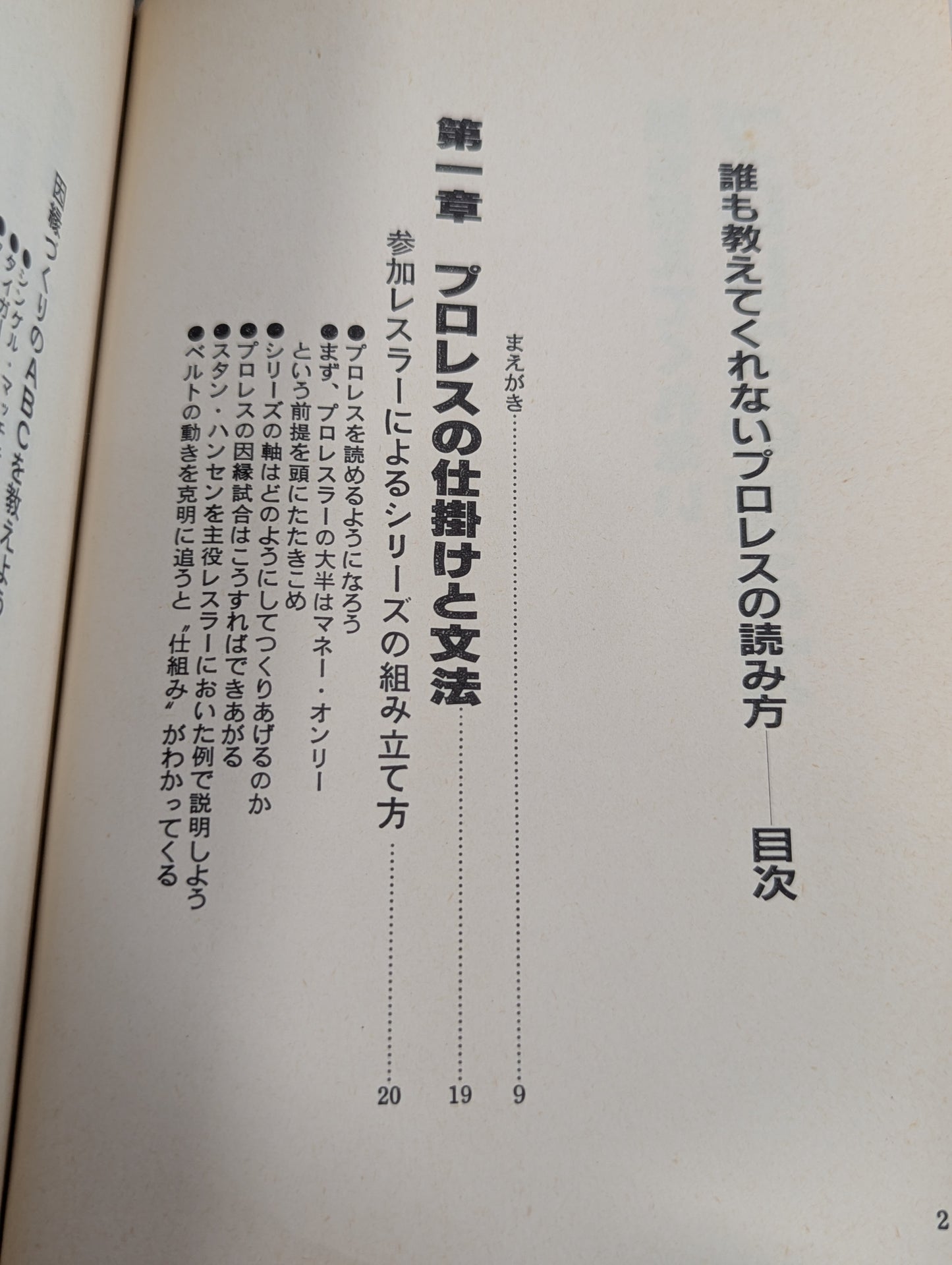 No one will tell you how to read Pro Wrestling