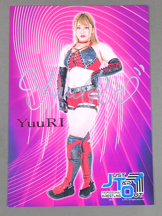 YuuRI 直筆サイン入り ポートレート(A-4)