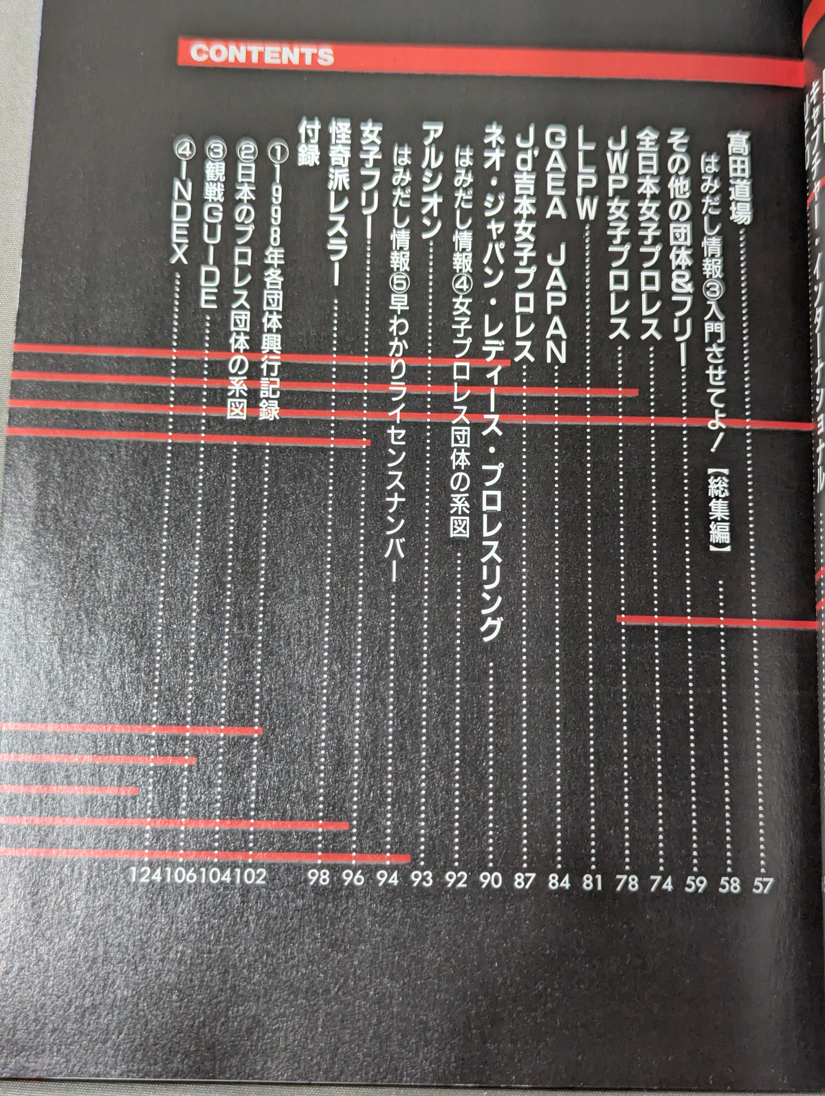 99年プロレスラーカラー写真名鑑［携帯版]