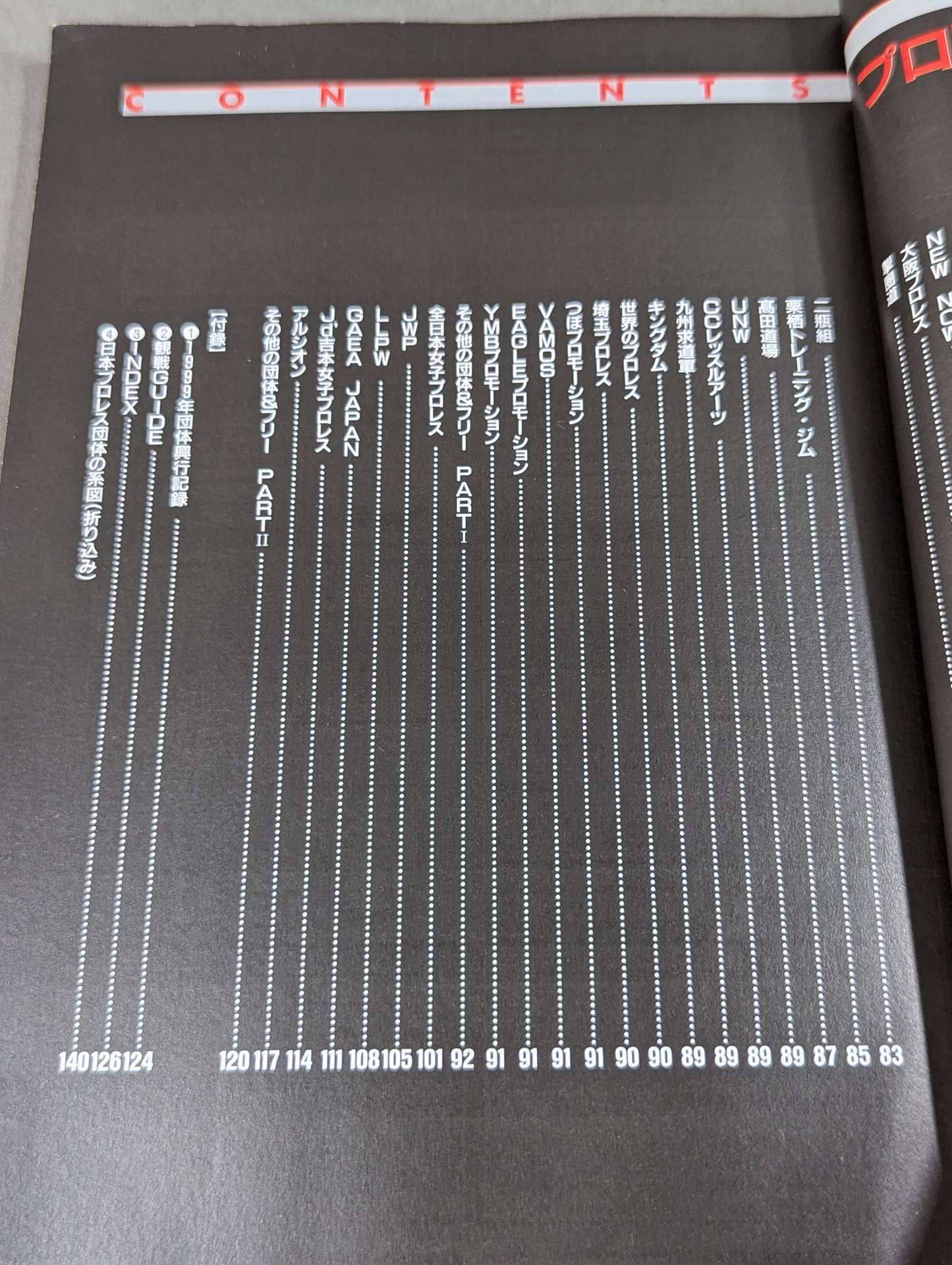 プロレスラーカラー写真名鑑2000［携帯版] – 闘道館
