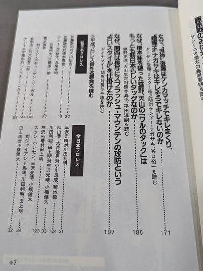 Pocket Book 95 Heisei Pro Wrestling How to Read Fierce Famous Matches
