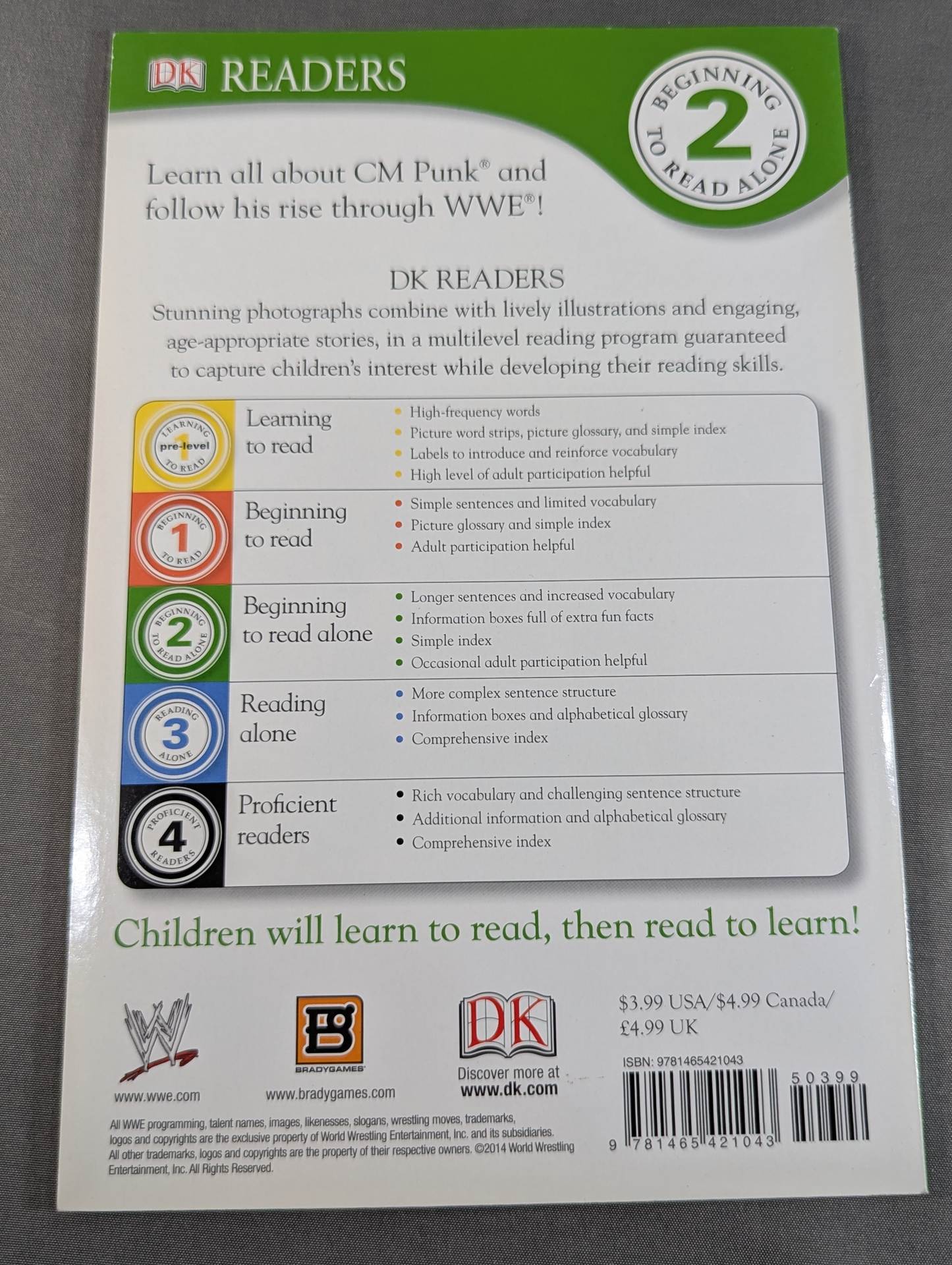 CM PUNK SECOND EDITION (DK Readers Level 3)