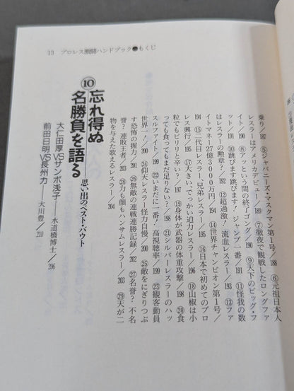 完全保存版 プロレス激闘ハンドブック 燃える男たちの全記録