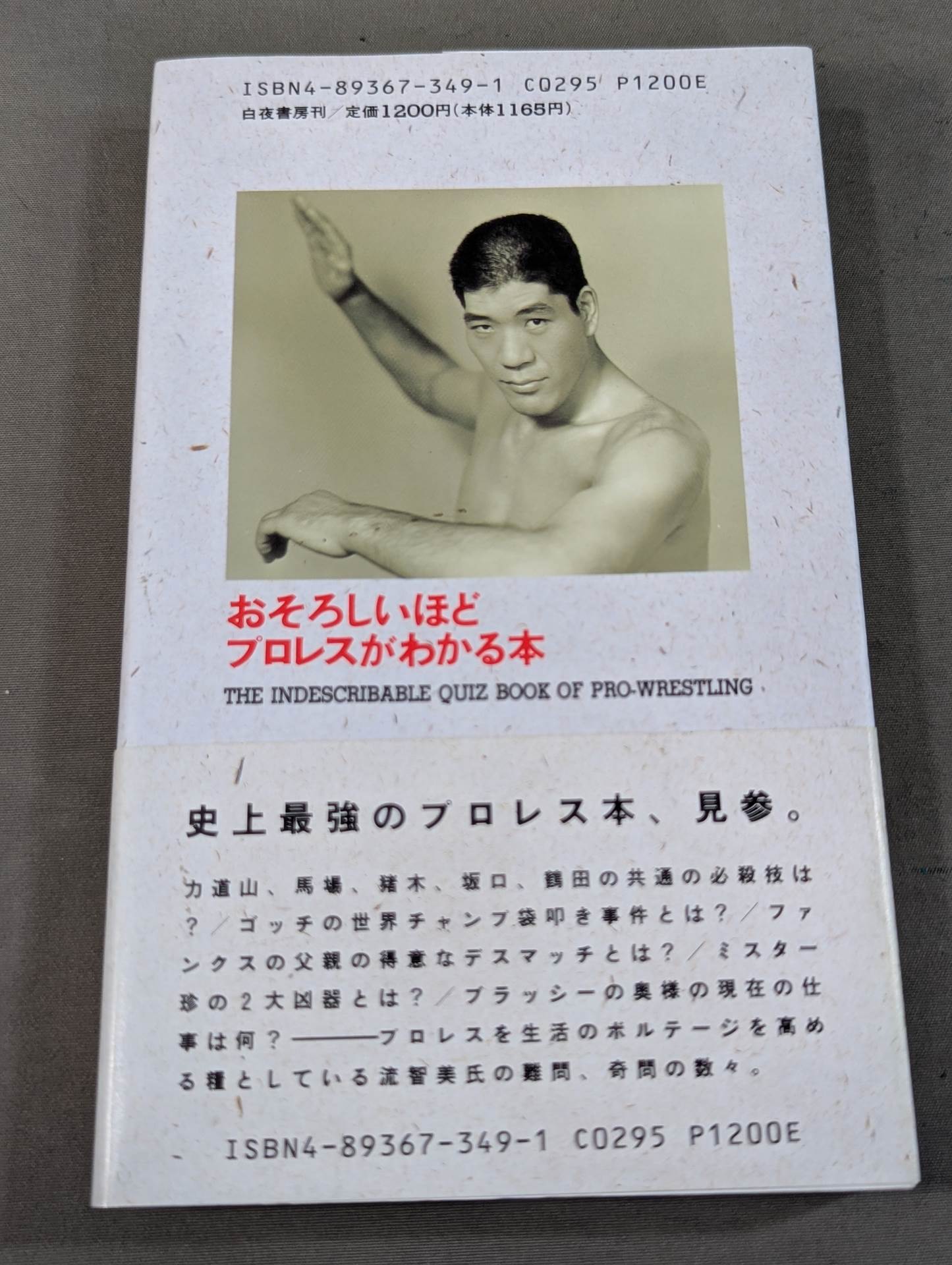 A book that tells you about Pro Wrestling so much that you can understand it frighteningly