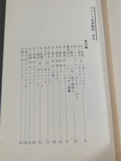 プロレス血涙戦記 名勝負物語
