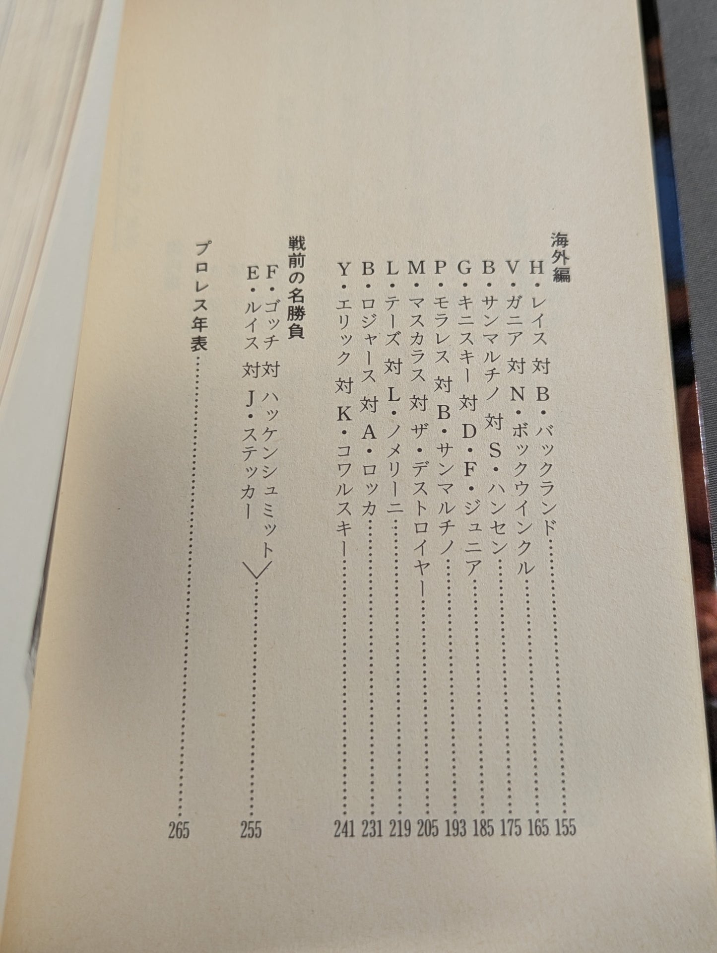 プロレス血涙戦記 名勝負物語