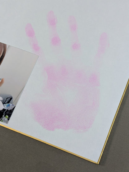 ★ Handprint Shikishi ( Autograph board ) & Limited photo by ★ Yuzuki Hoshino