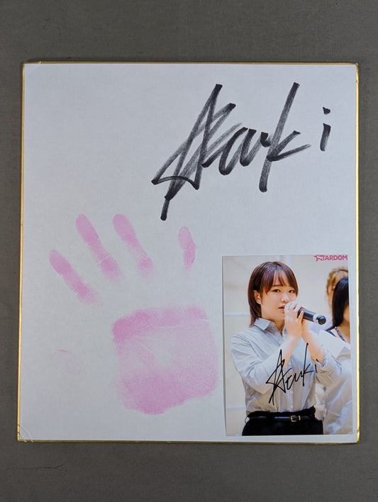 ★ Handprint Shikishi ( Autograph board ) & Limited photo by ★ Yuzuki Hoshino