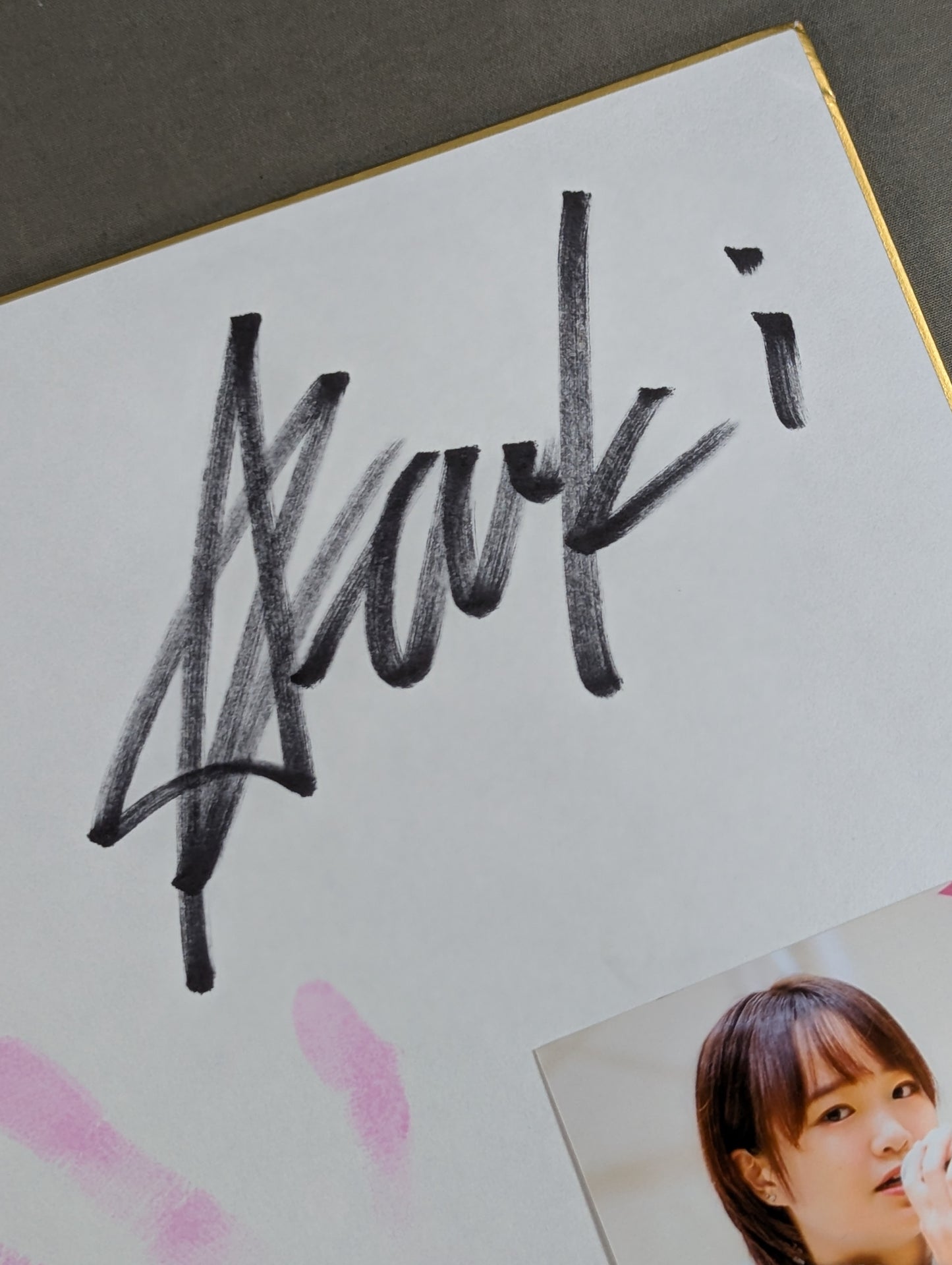 ★ Handprint Shikishi ( Autograph board ) & Limited photo by ★ Yuzuki Hoshino