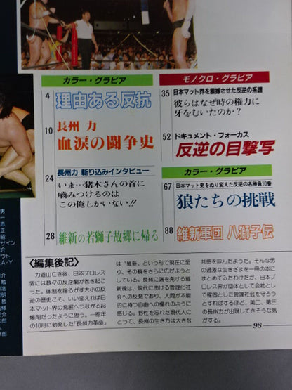 ゴング増刊号 長州力 維新魂～ベスト・アルバム・シリーズ⑬～
