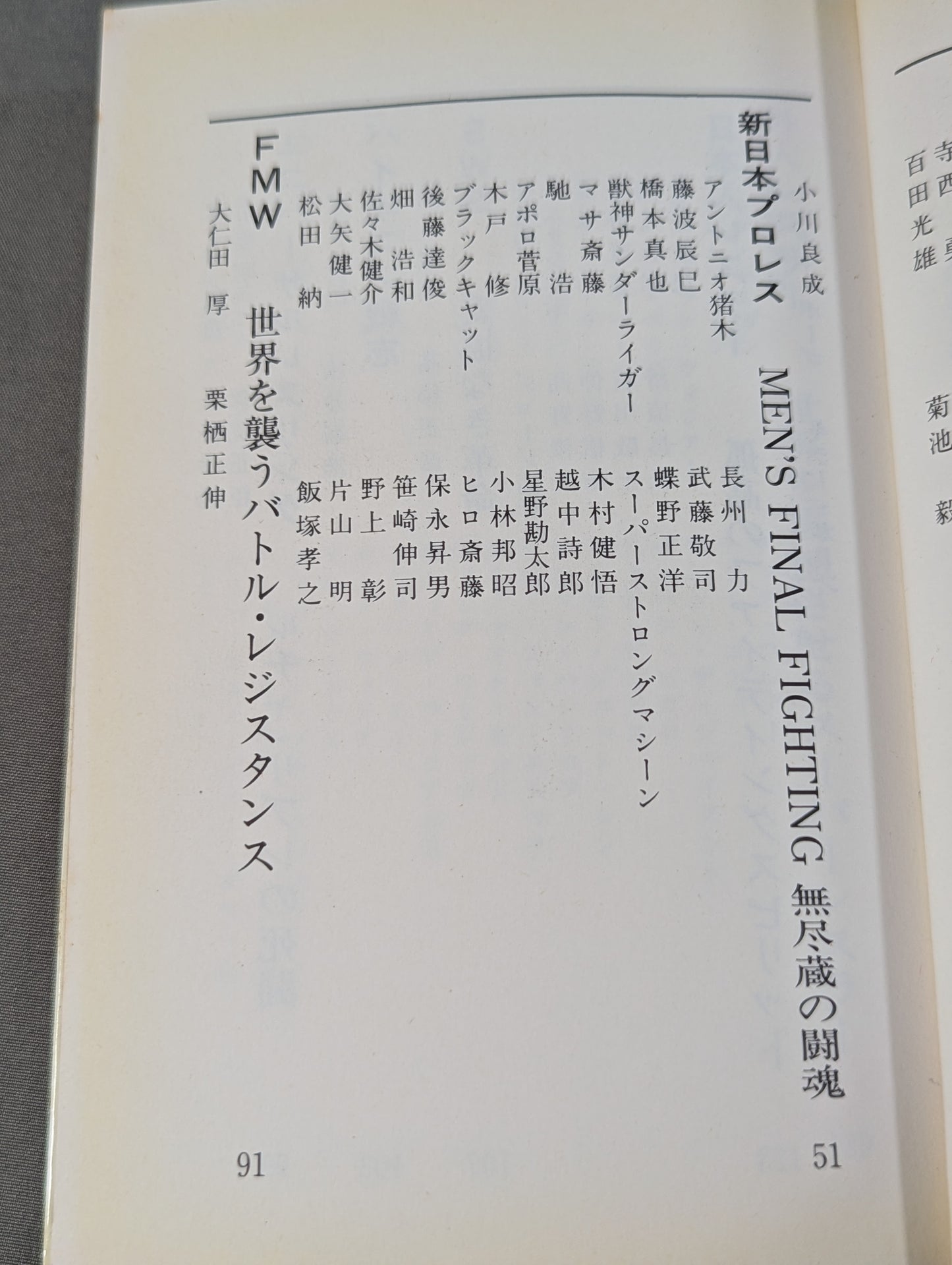 最新版 プロレス名鑑