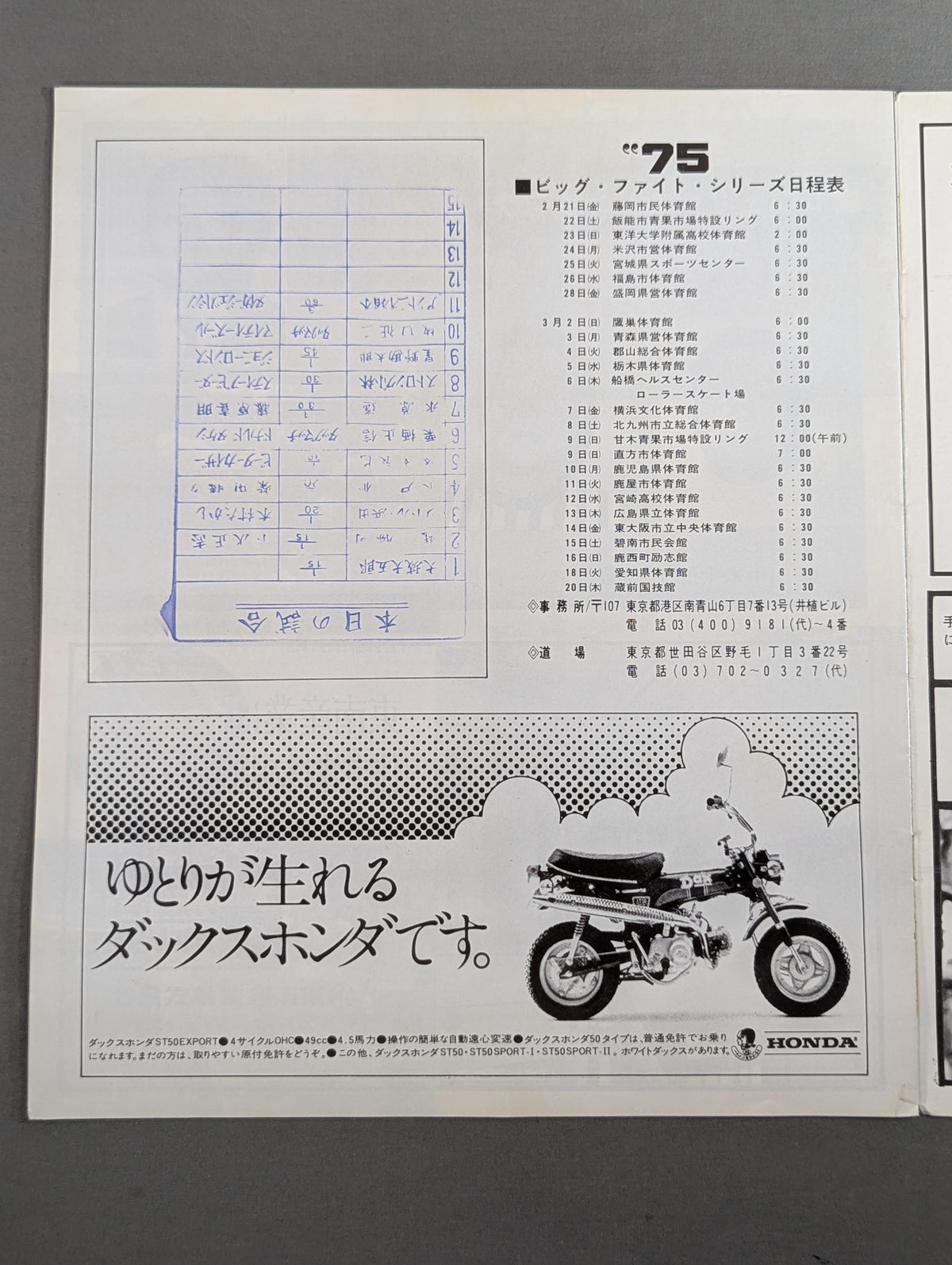 ★黄金コンビ NWA北米タッグ戦★ 75ビッグファイトシリーズ