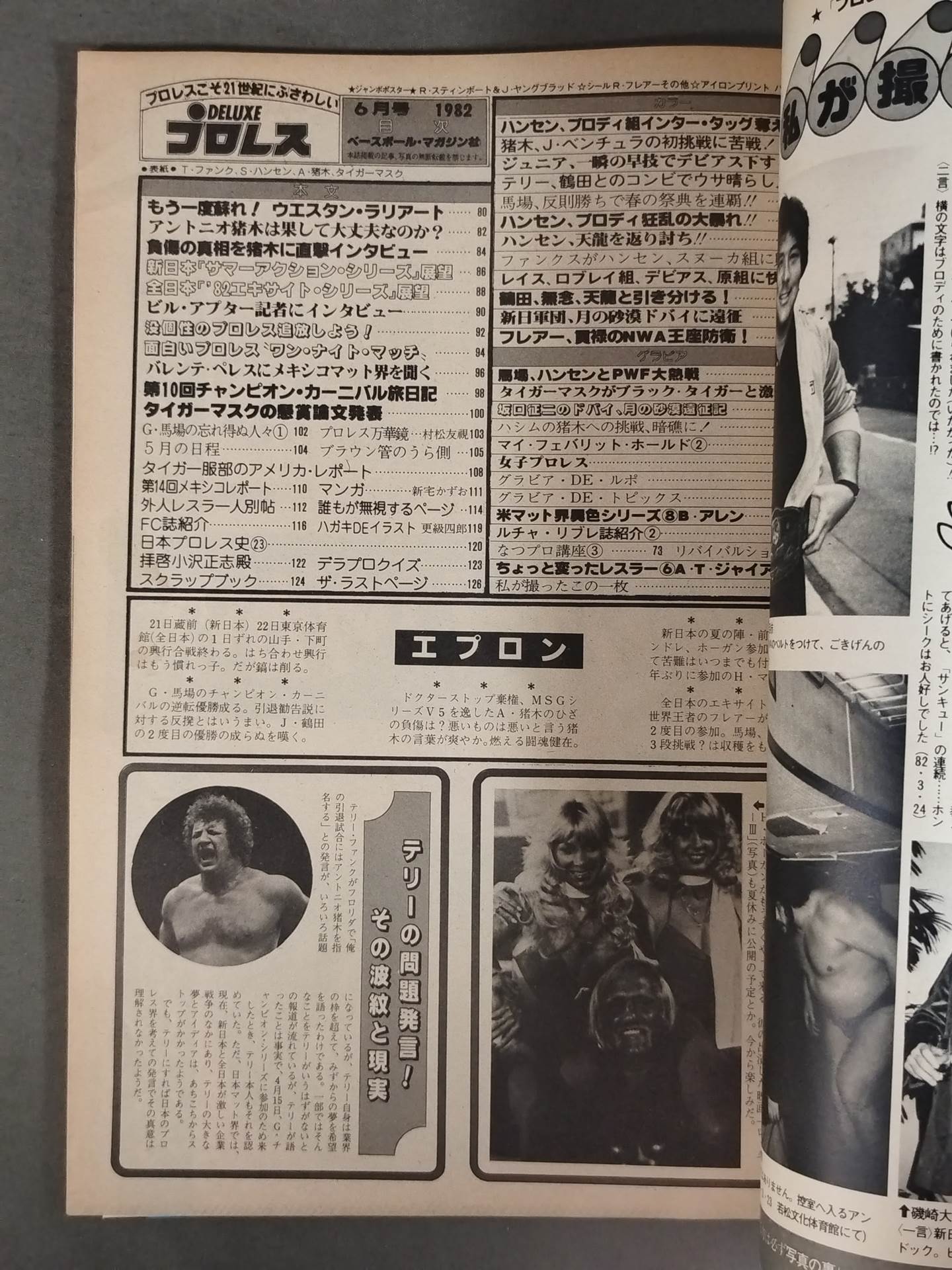 デラックスプロレス 1982年6月号