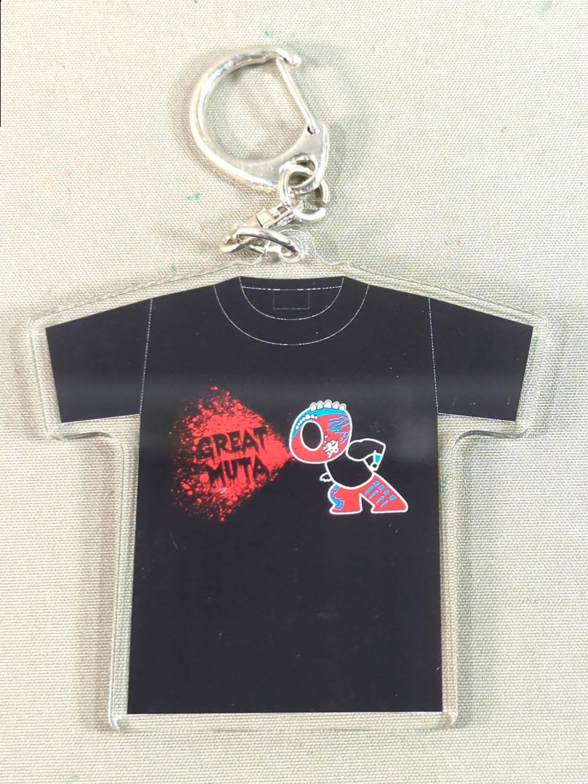 WRESTLE-1 グレート・ムタ Tシャツアクリルキーホルダー(ダイナソー レッドミスト)