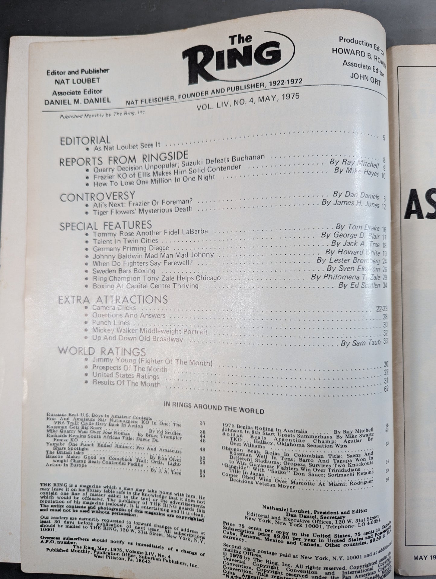 The RING 1975年5月号