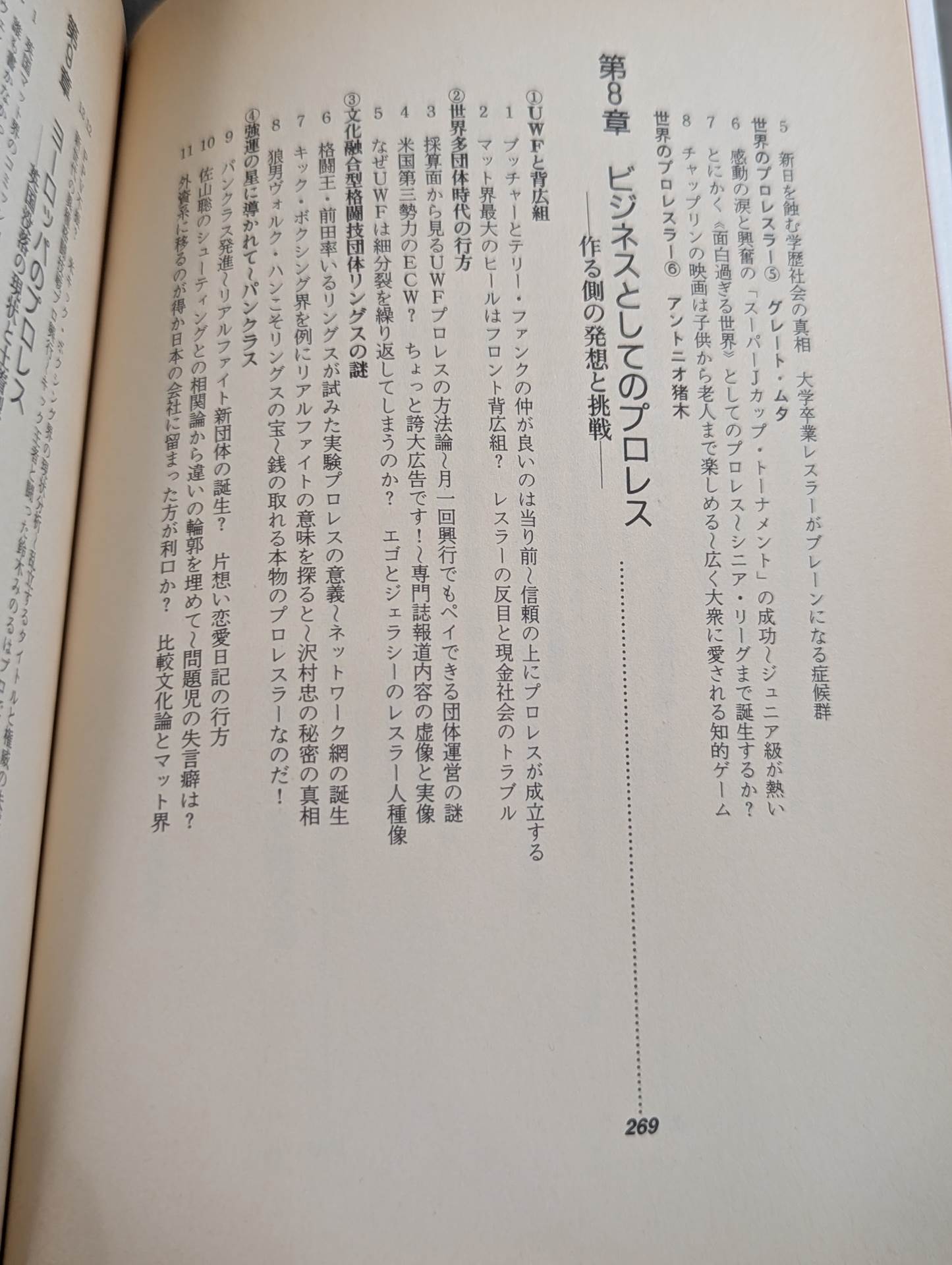 プロレス・格闘技､縦横無尽。