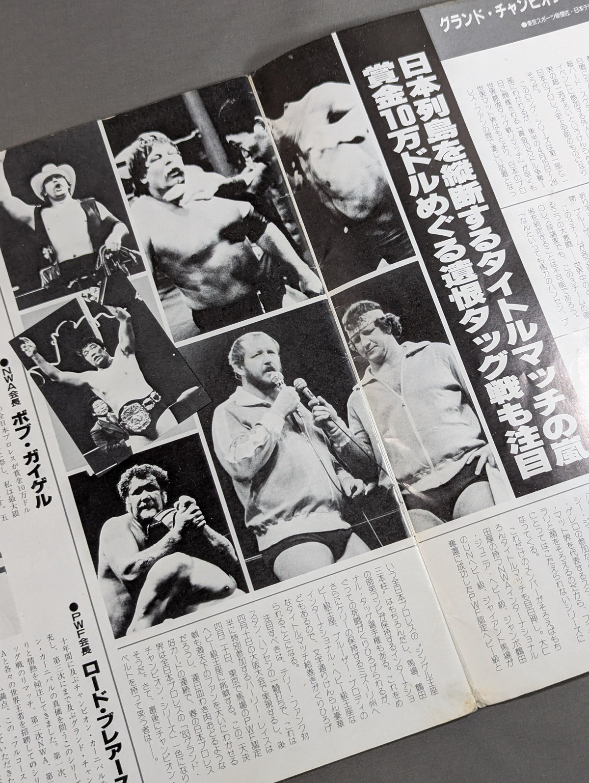 【ジャイアント馬場 直筆サイン入り】83グランド・チャンピオン・カーニバルⅠ(開幕戦)