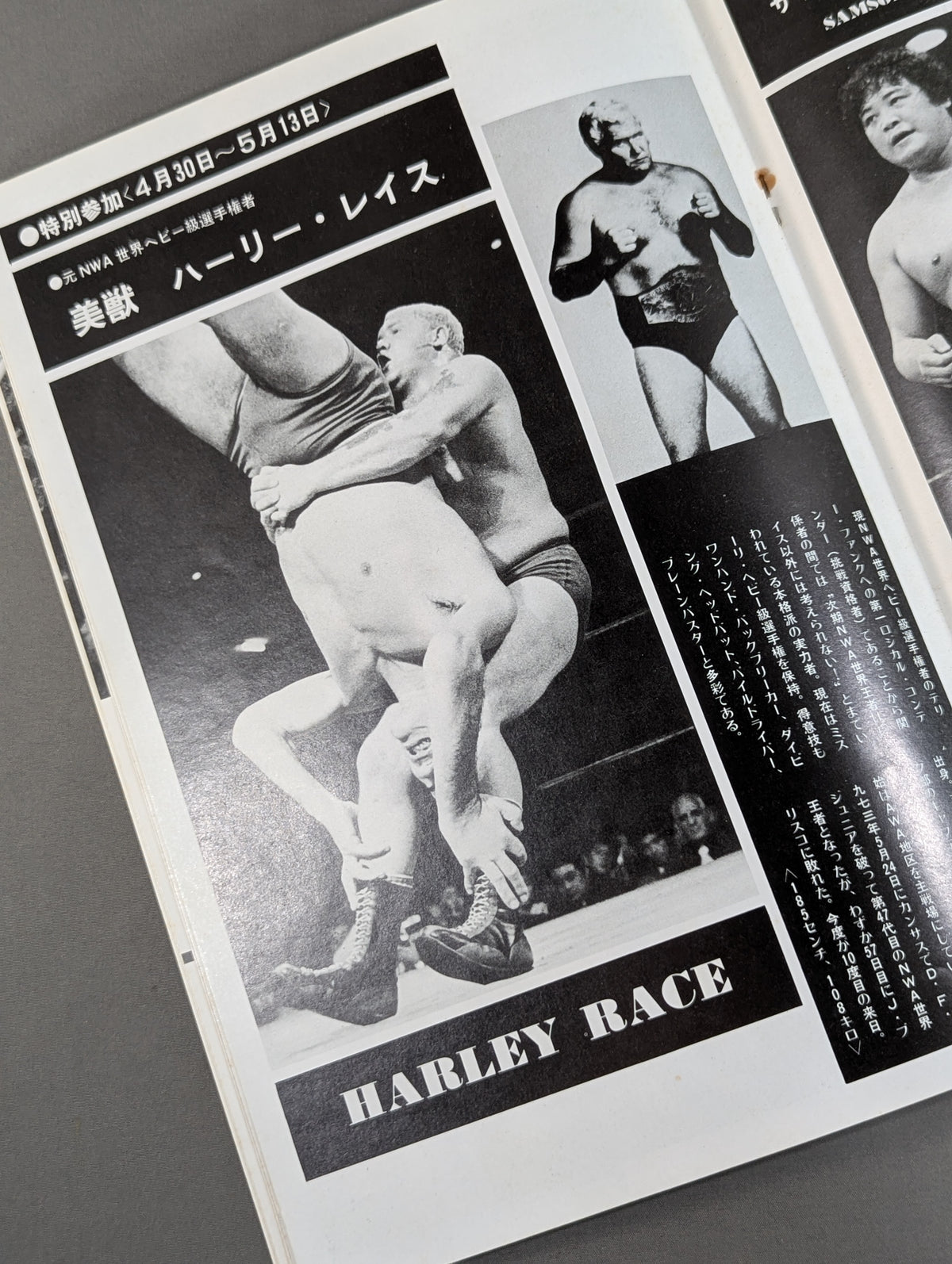 【大木金太郎 直筆サイン入り】76第4回チャンピオン・カーニバル
