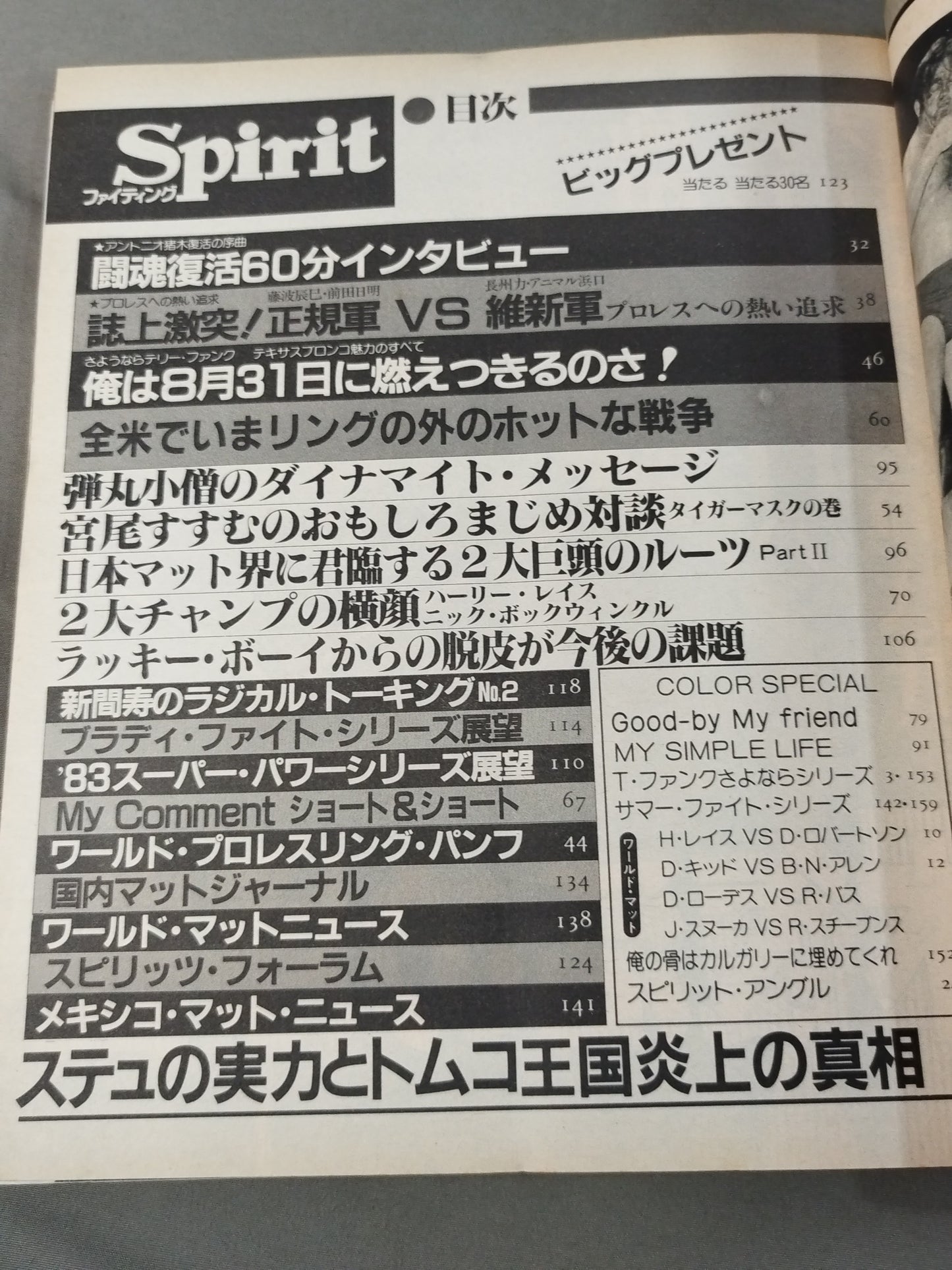 Fighting Spirit Super Comic September Issue Extra Issue