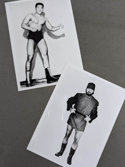 国際プロレス シリーズ参戦外人選手 白黒ブロマイドセット