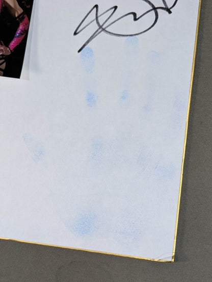 ★ Handprint Shikishi ( Autograph board ) & Limited photo by ★ Akari