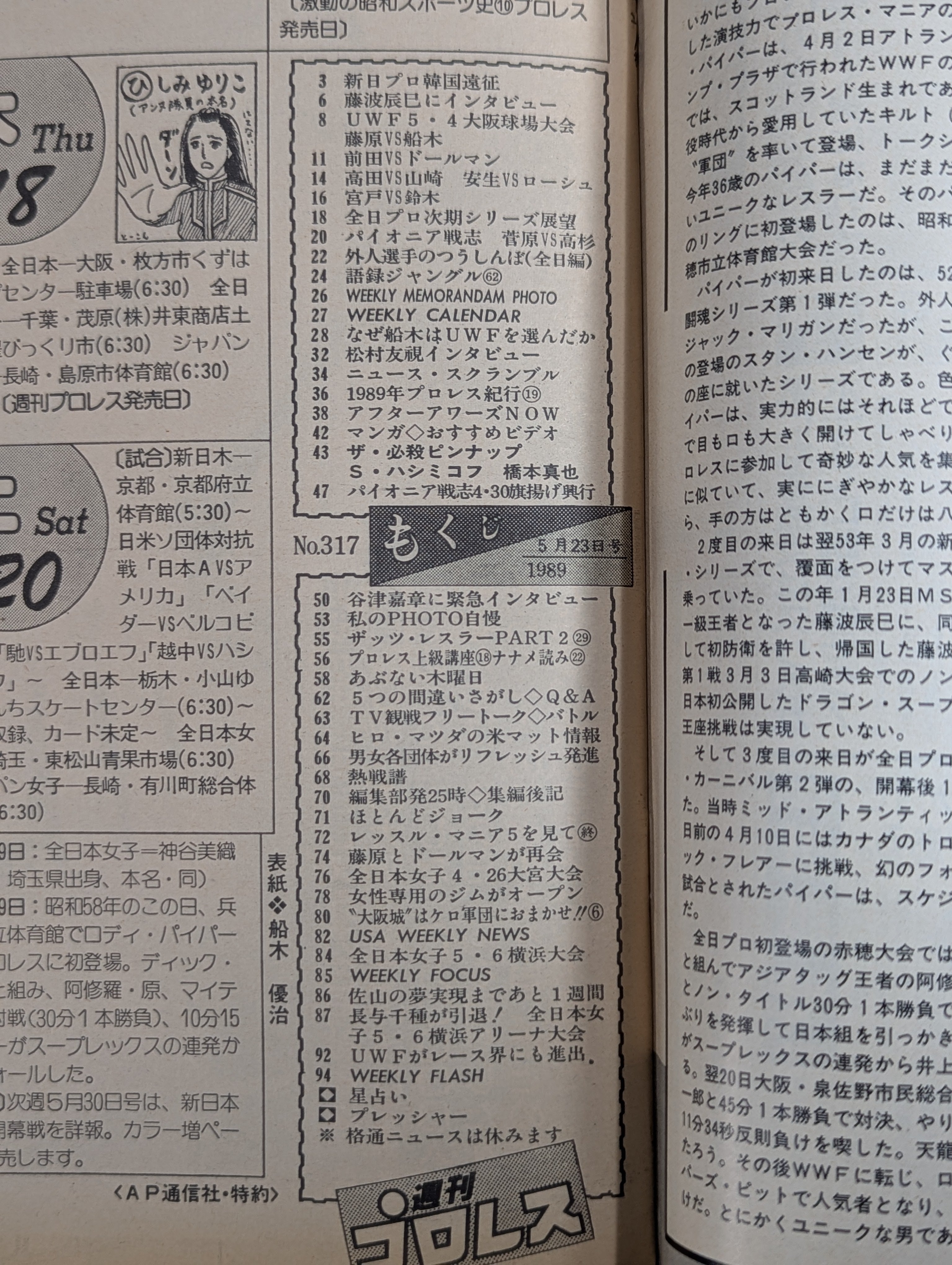 日本週報 317号 週刊プロレス317 – 闘道館