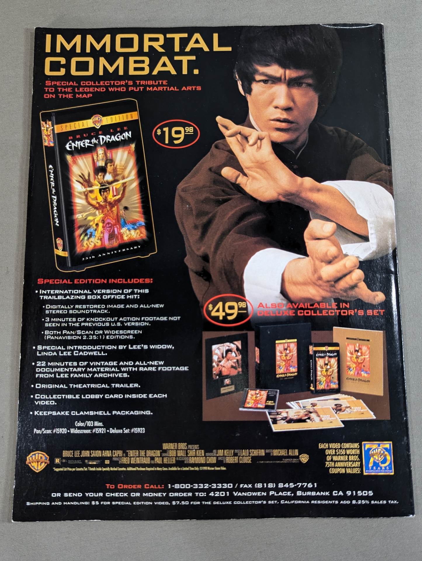 BRUCE LEE The Official Publication & Voice of the JunFan Jeet Kune Do Nucleus / September 1999 Issue