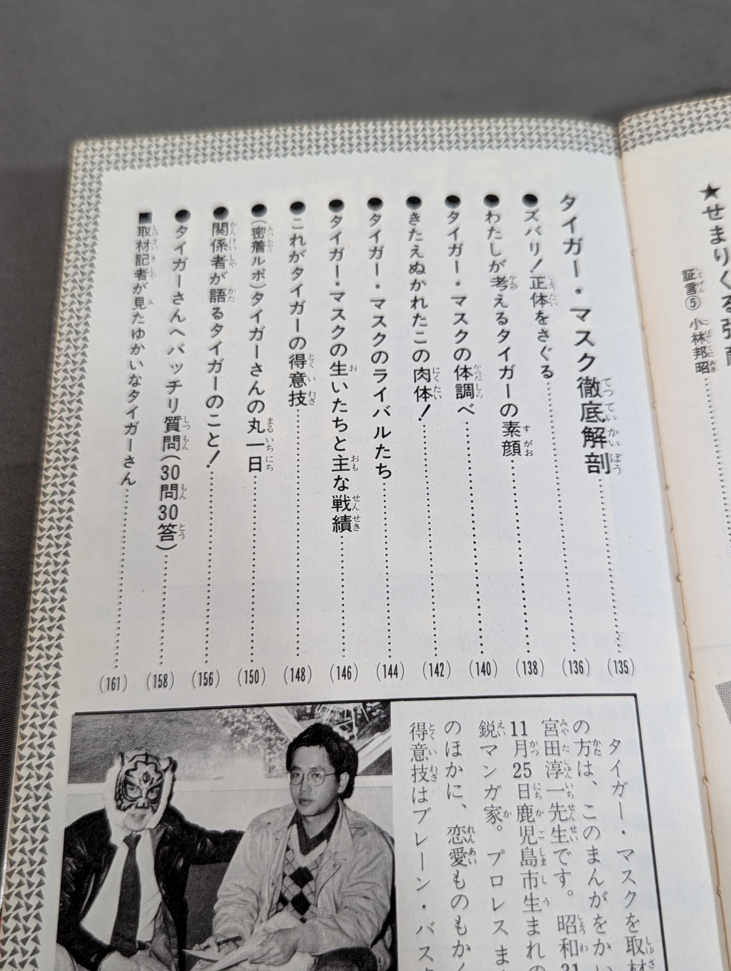 True story manga Tiger mask
