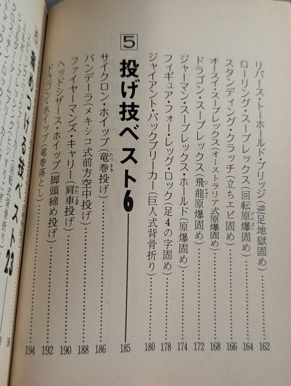 Bean Tanuki Book 174 Pro Wrestling  New Special Move BEST100