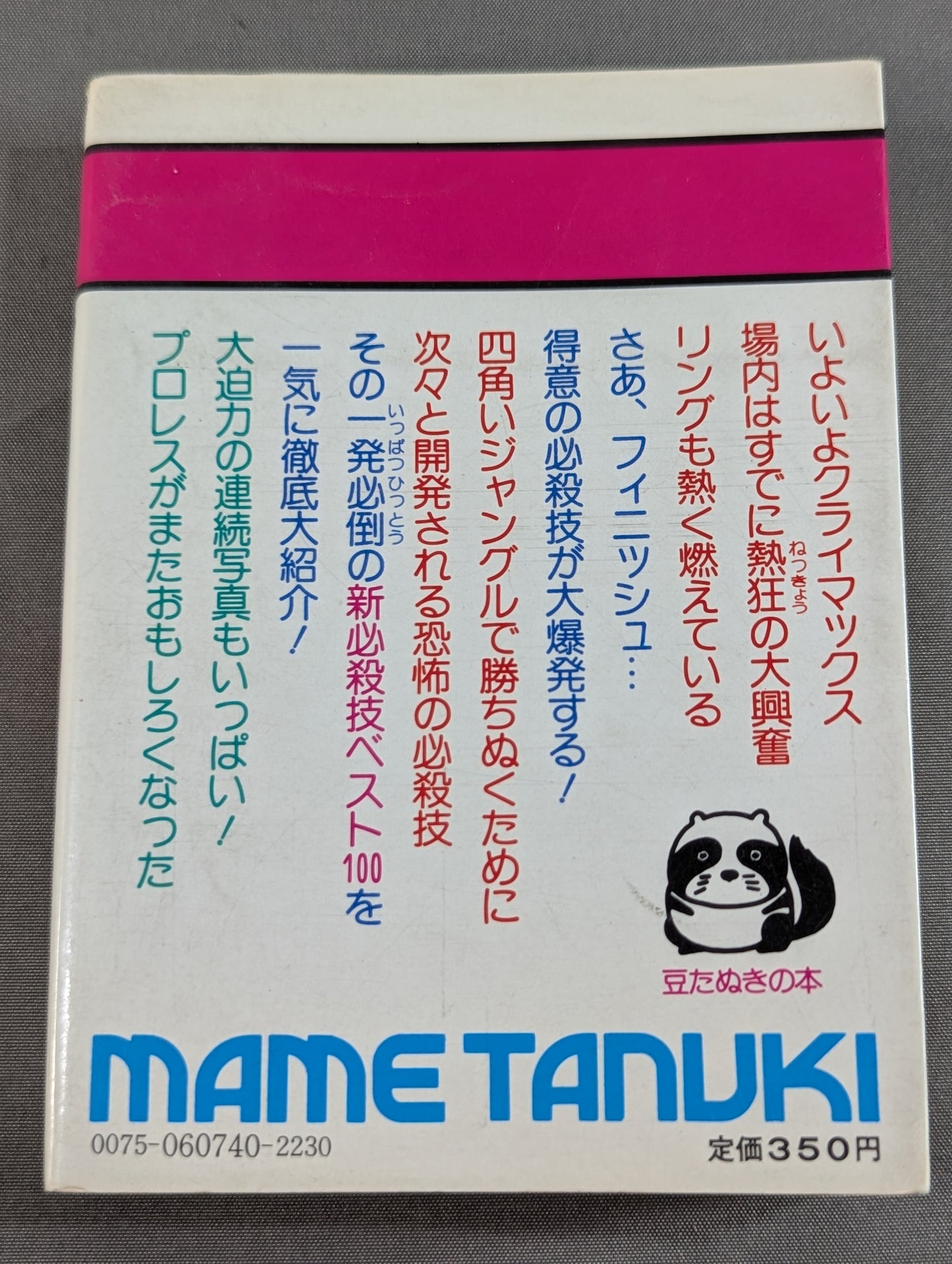 Bean Tanuki Book 174 Pro Wrestling  New Special Move BEST100