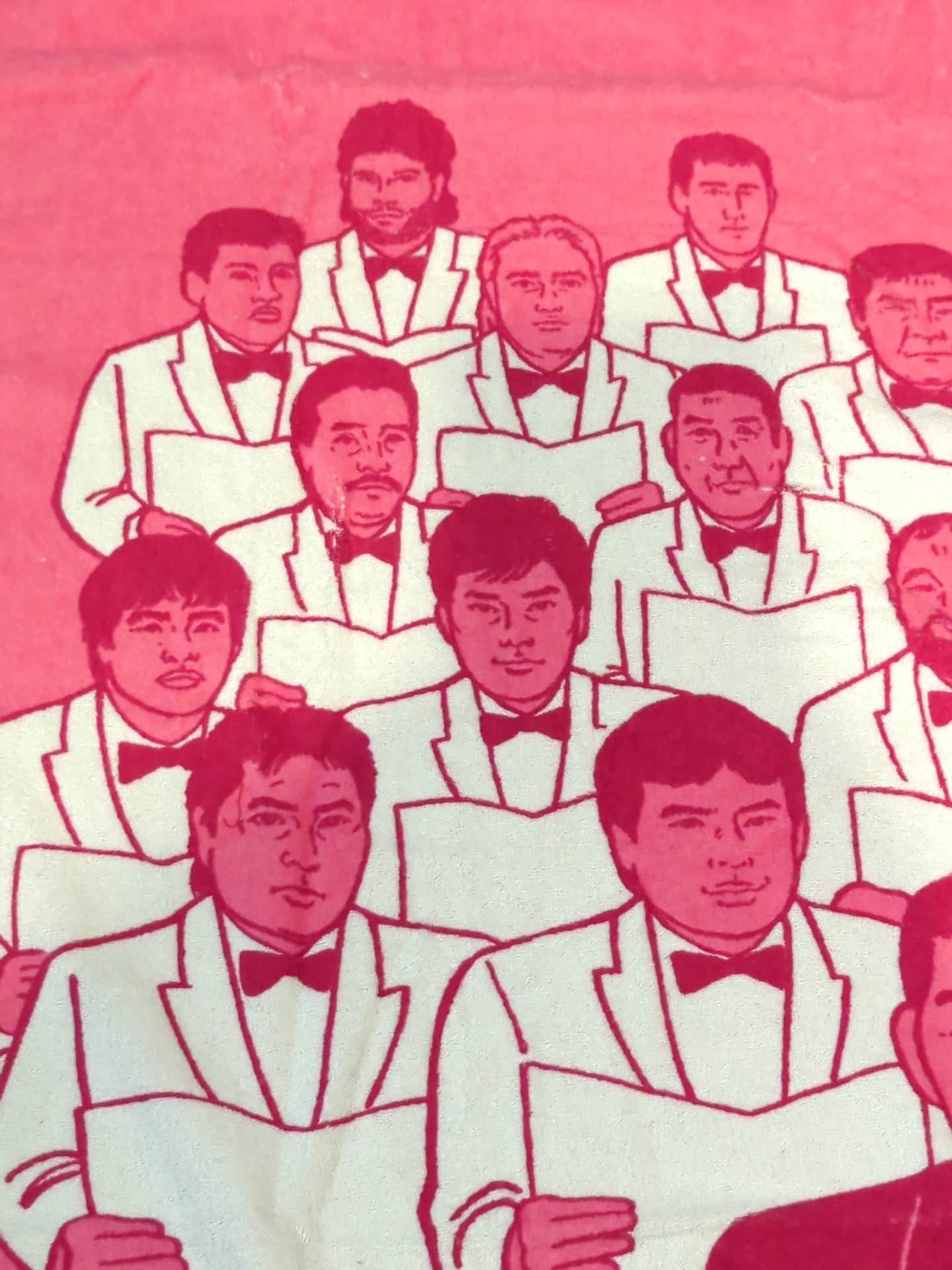 ★20th Anniversary Commemorative ★ All Japan Pro Wrestling fighters illustration bath towel