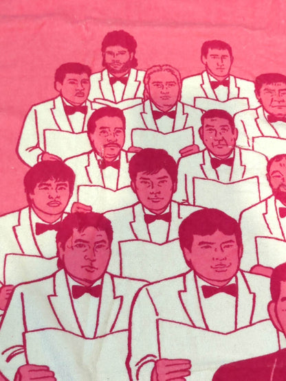 ★20th Anniversary Commemorative ★ All Japan Pro Wrestling fighters illustration bath towel