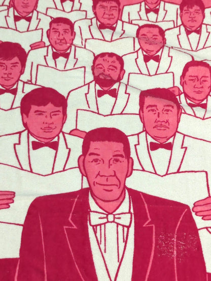 ★20th Anniversary Commemorative ★ All Japan Pro Wrestling fighters illustration bath towel