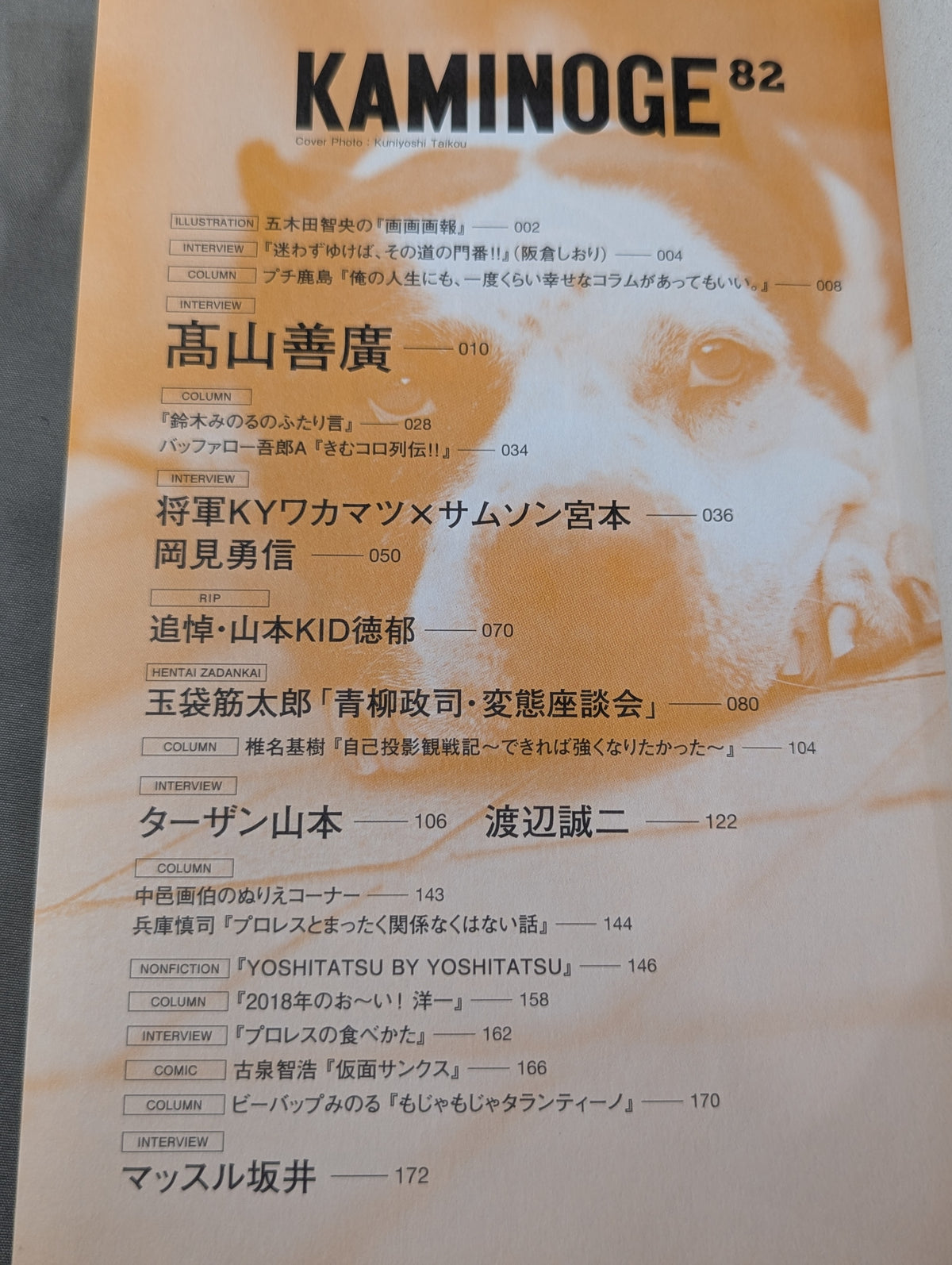 KAMINOGE [かみのげ] Vol.82 / 不死身の帝王・髙山善廣