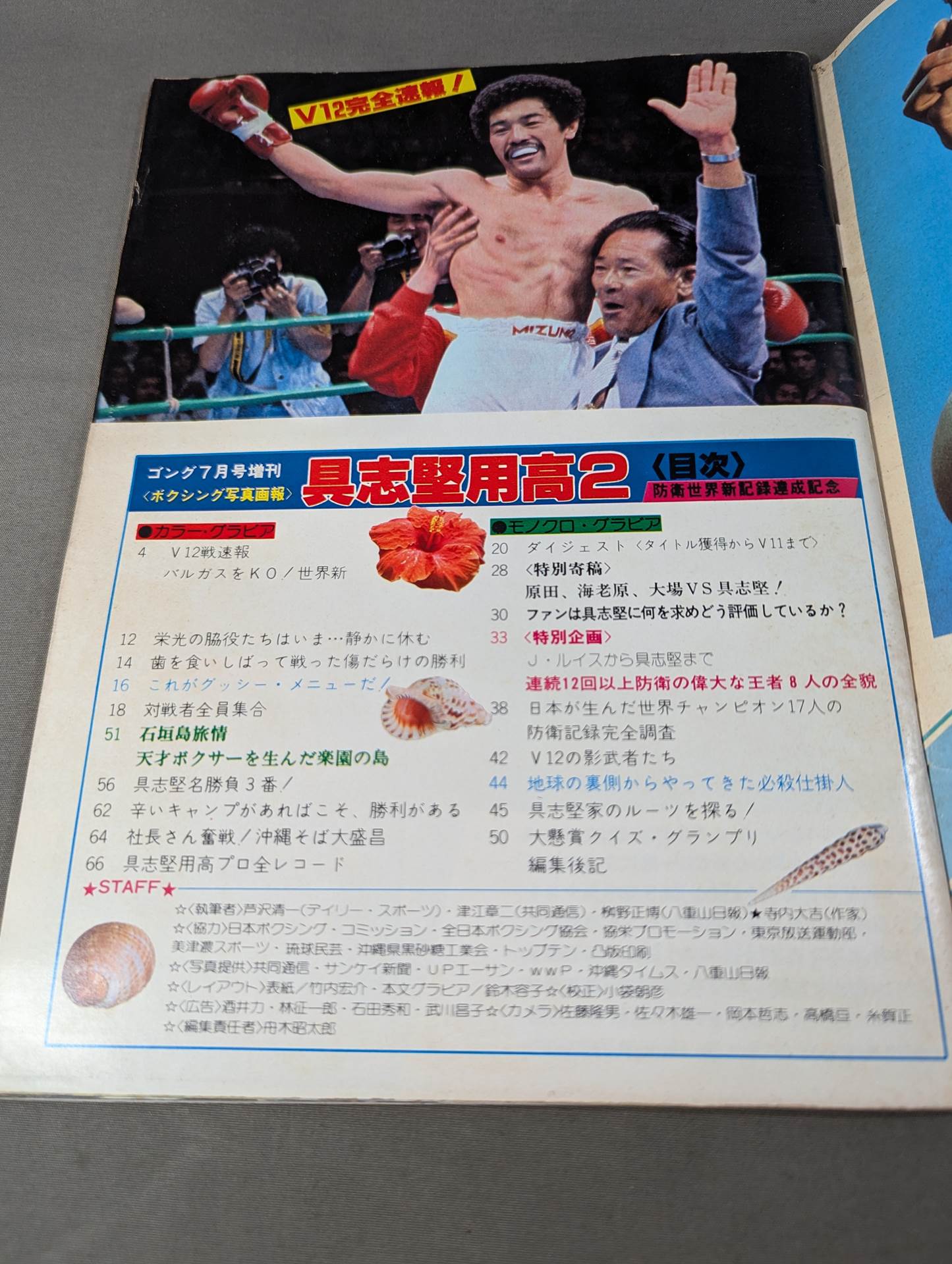 ゴング増刊 具志堅用高2 防衛世界新記録達成記念