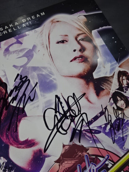 [13 fighters hand signed autograph 】STARDOM Road to OSAKA DREAM CINDERELLA