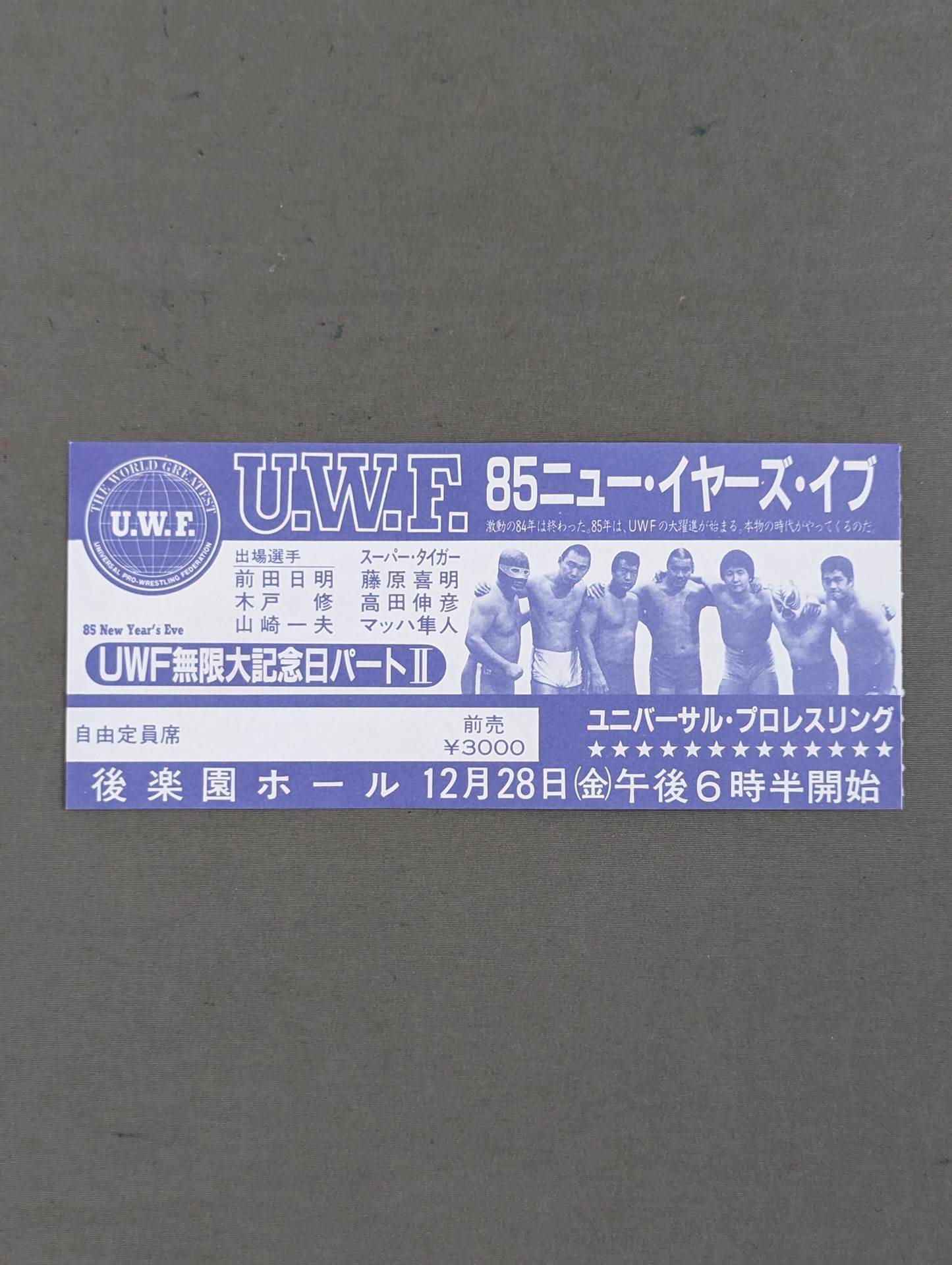85ニュー・イヤーズ・イブ UWF無限大記念日パートⅡ – 闘道館