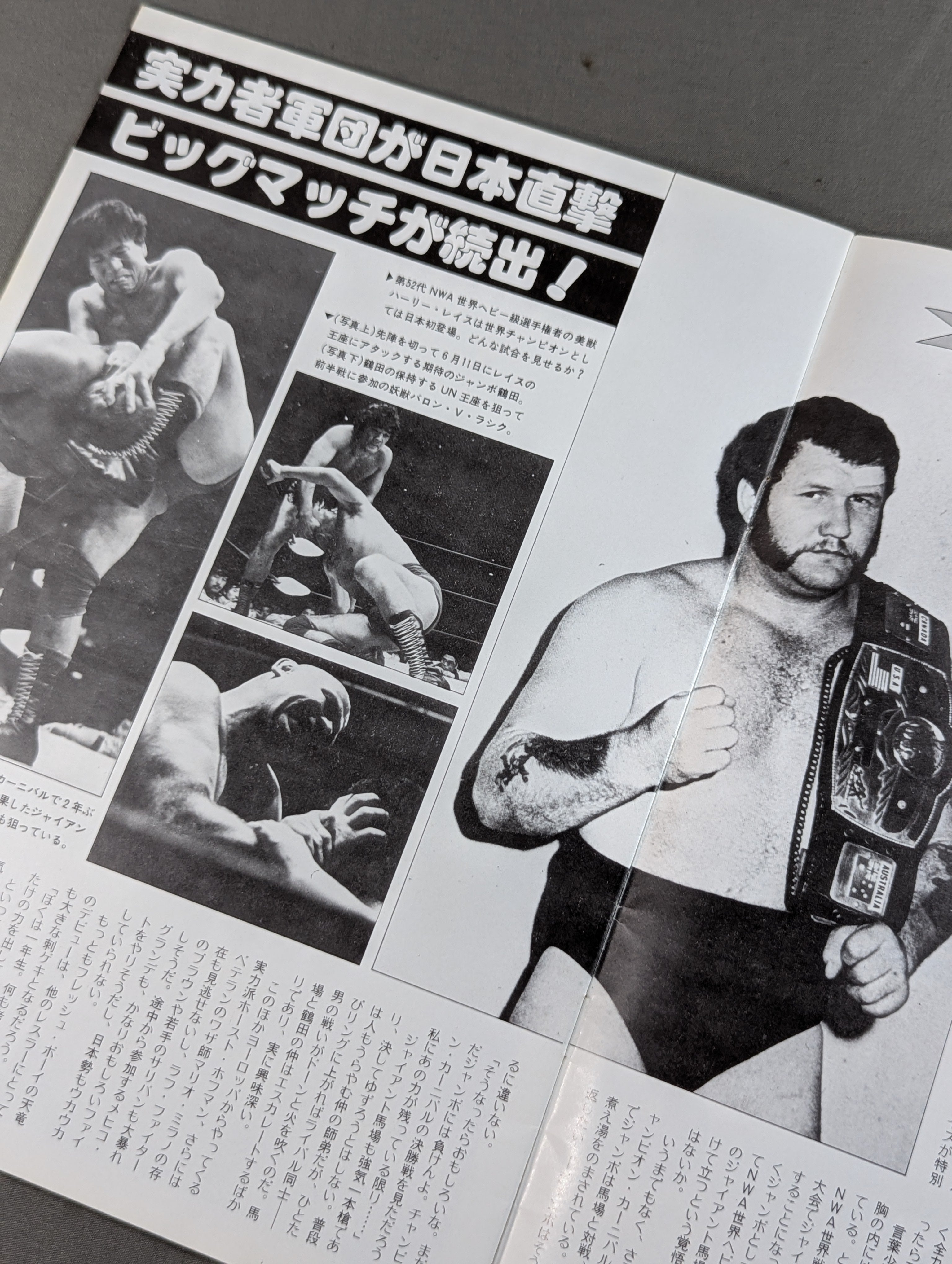 2選手直筆サイン入り】77NWAチャンピオン・シリーズ – 闘道館
