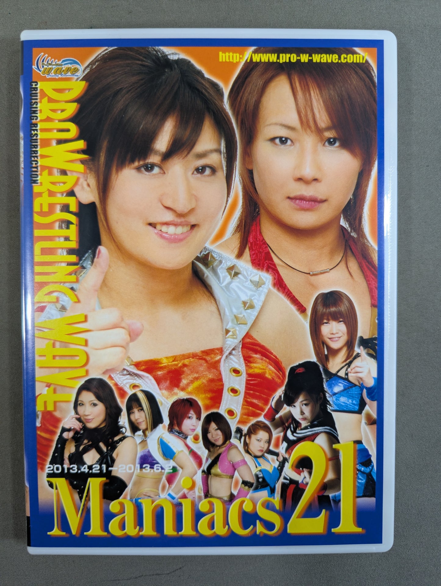 【Shibuya Shu hand signed autograph 】Pro-wrestling WAVE Maniacs 21 ★2013.4.21-2013.6.2★