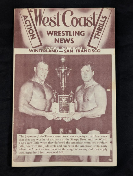 ★木村政彦＆山口利夫 参戦★ West Coast WRESTLING NEWS(1952.4.1)