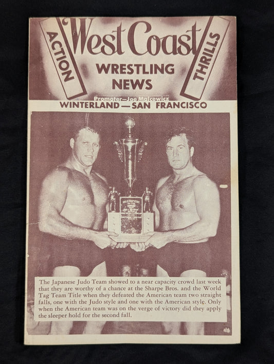 ★ Masahiko Kimura & Toshio Yamaguchi Participate ★ West Coast Wrestling NEWS (1952.4.1)